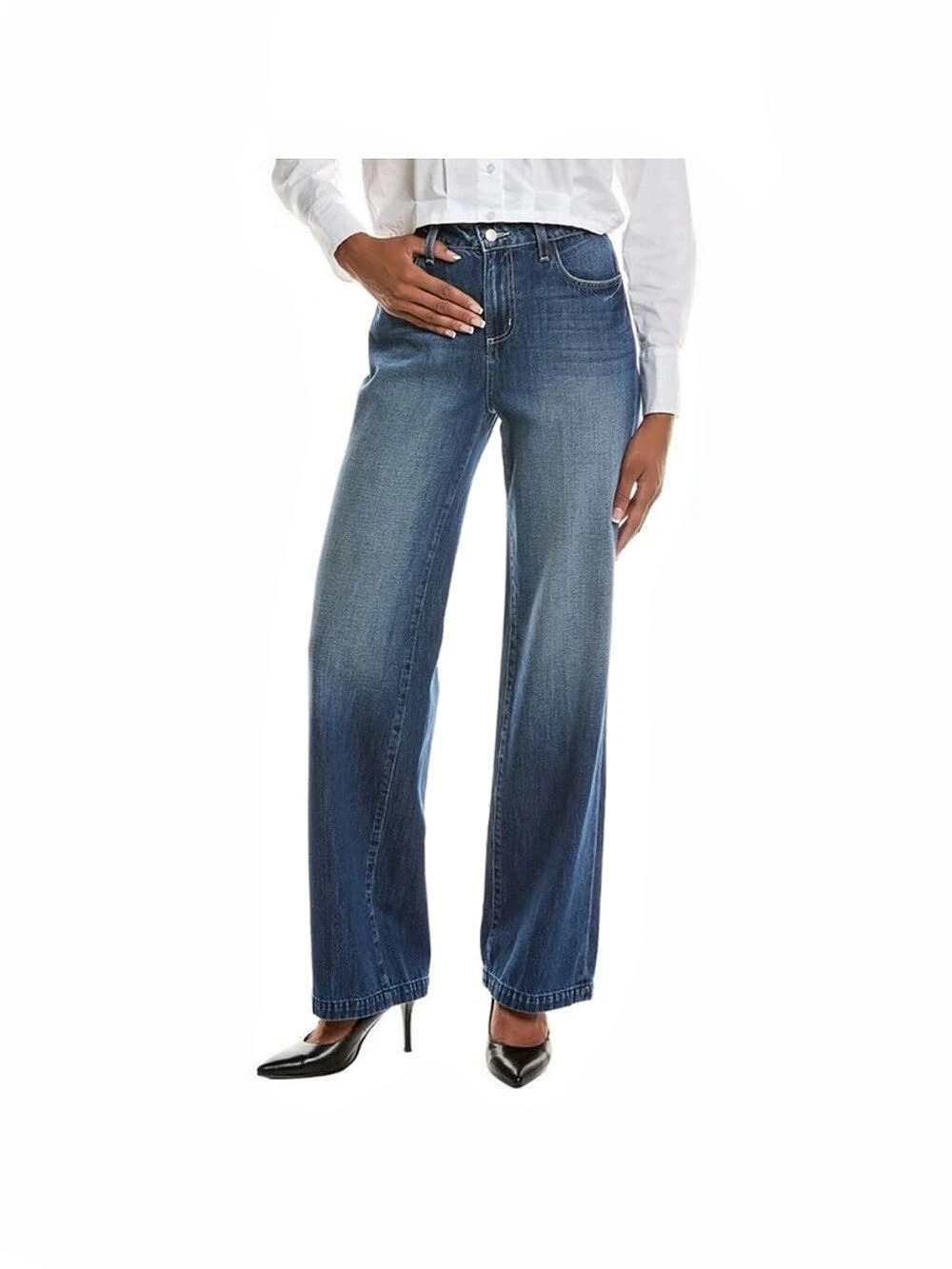 NWT L’agence Clayton wide leg jeans